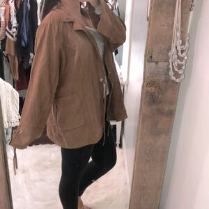 Cato size 22/24W brown faux suede boho jacket